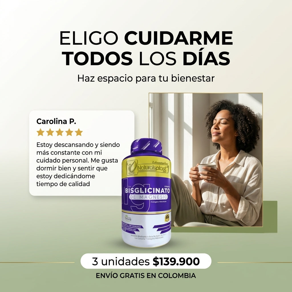 Bisglicinato De Magnesio 100 Pack x 3